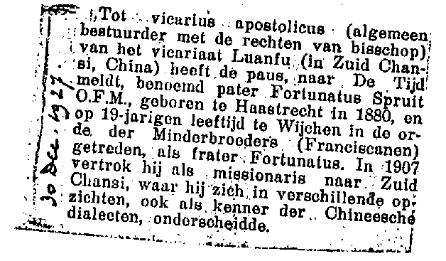 Uit een onbekende krant - From an unknown newspaper