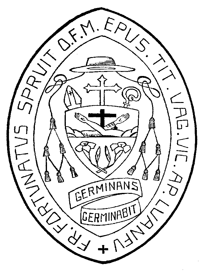 Het bisschoppelijk wapen van Fortunatus Spruit - The episcopal coat of arms of Fortunatus Spruit