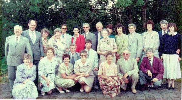 Lien Vergeer met haar (aangetrouwde) kinderen - Lien Vergeer with her (married) children