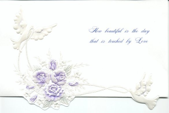 Voorzijde trouwkaart - Frontside of wedding card